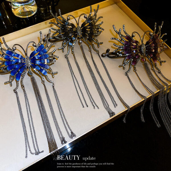 Crystal Butterfly Hair Claw Clip - Image 3