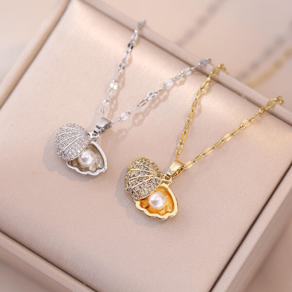 Korean Shell Pearl Necklace