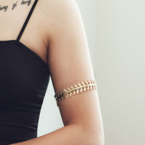 Leaf Shaped Arm Bangles for Women