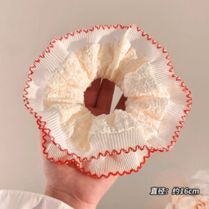 Puffy Layered Lace Scrunchies for Women