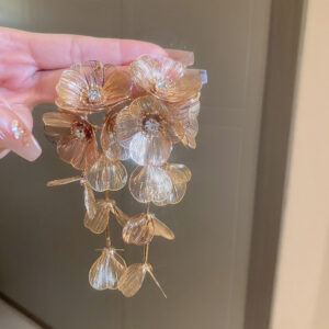 Metal Cutout Flower Earring